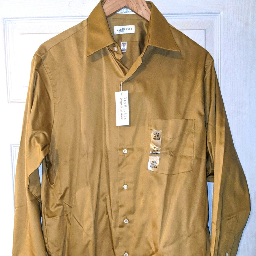 Van Heusen Men's Khaki Dress Top